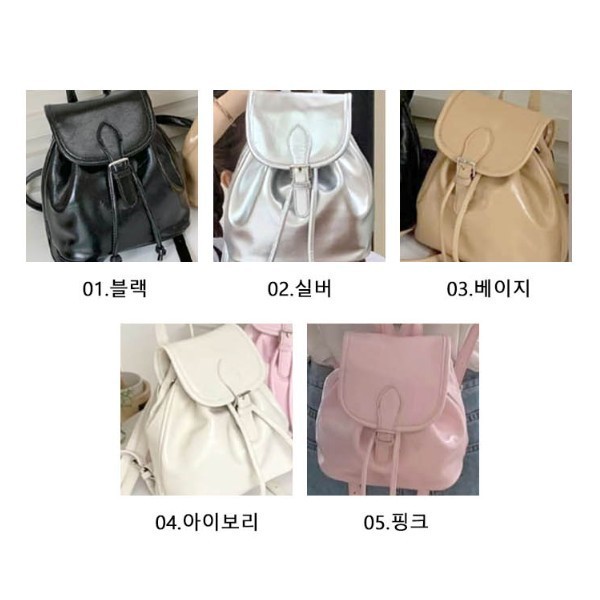 베이직 미니 컬러플 여성 끈조절 귀여운 러블리 가방 데일리 백팩 간편한 휴대 넉넉한 수납