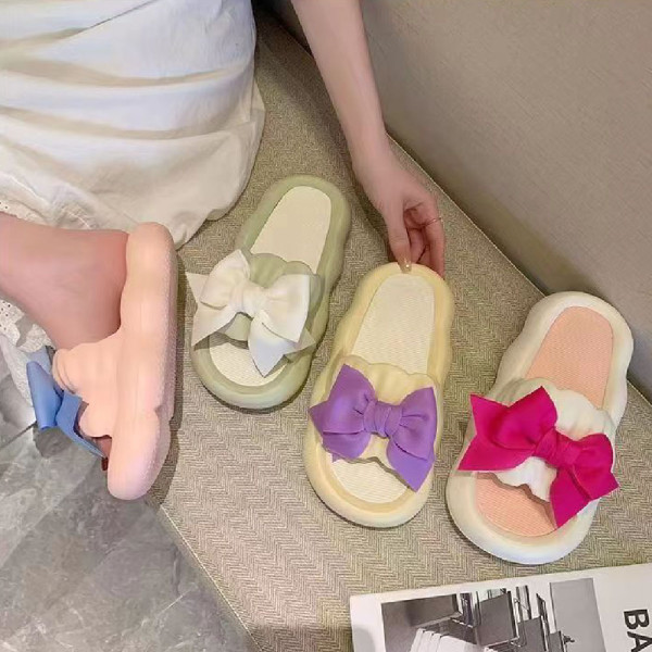 키높이 무소음 교사 물놀이 실내화 사무실리본슬리퍼