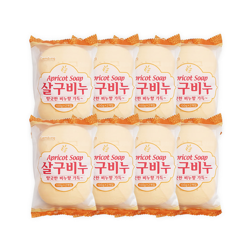 감동 살구비누100g 2개입 8개 세수비누 미용비누 화장비누 목욕비누