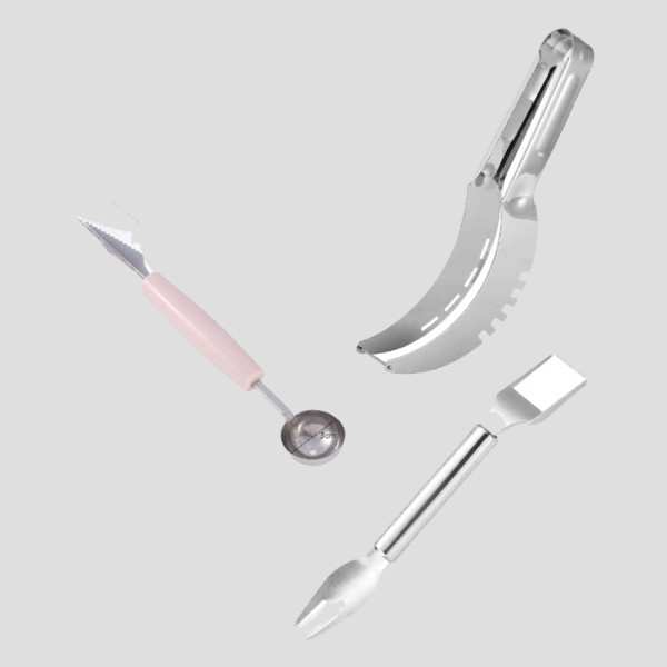 수박칼 빙수용 과일 스테인리스 메론 모양칼 커팅포크