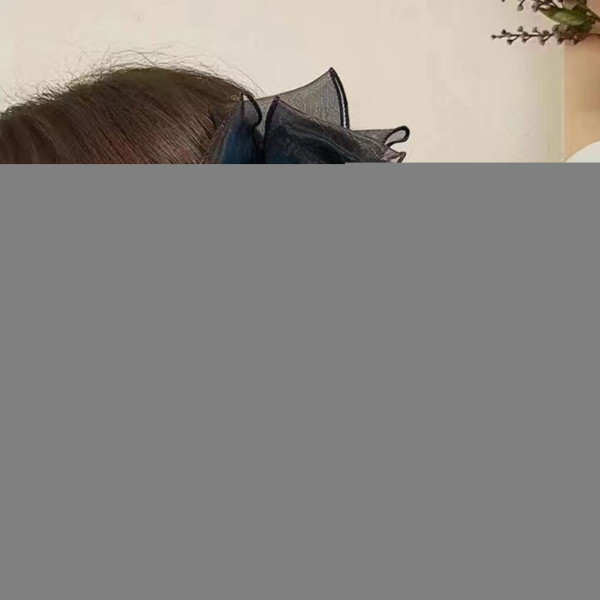 귀족 공주 진주 시스루 헤어 집게