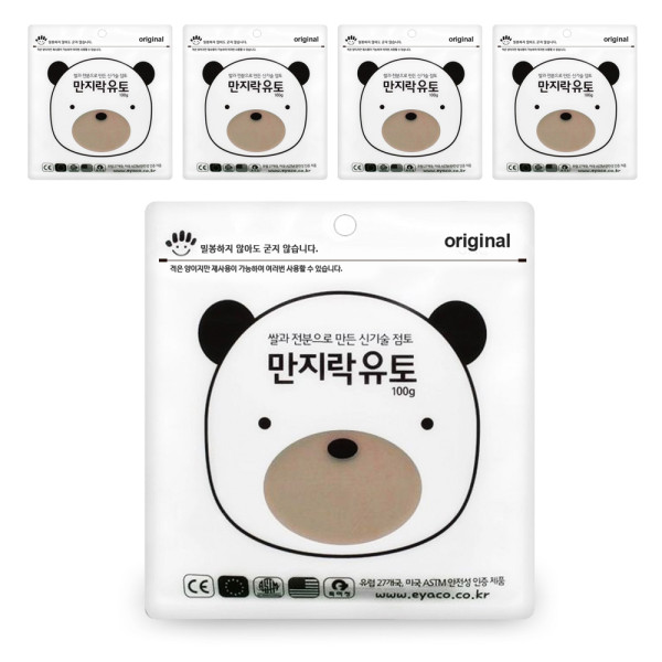 TNB 만지락 소프트유토 100g 5개 (유아 및 초등 저학년용)