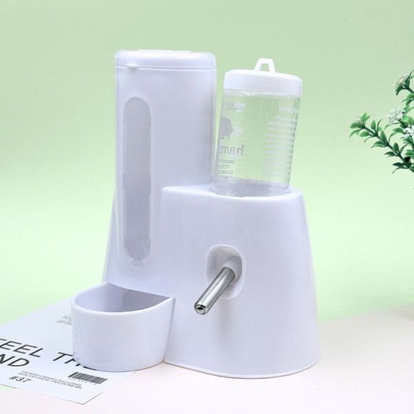 분리세척 자동급식급수기 소동물용 사료통 물병세트 300ml+80ml 120ml