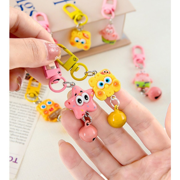아기 스펀지밥 뚱이 키링 키홀더 열쇠고리 폰꾸 백꾸 가방 핸드폰 꾸미기 참 장식 백참