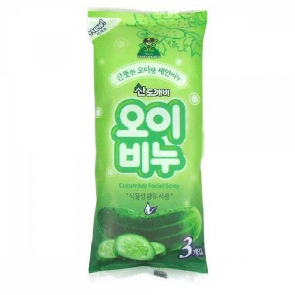 산뜻한 산도깨비 오이비누 3P 세수비누 매끈비누