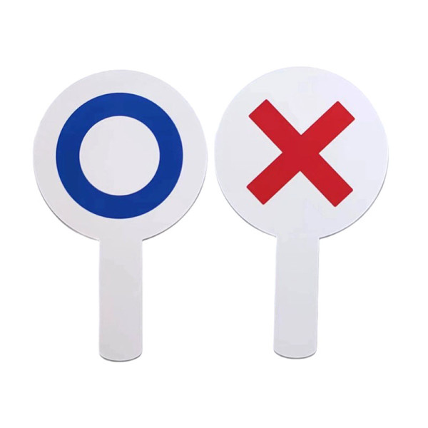OX게임 퀴즈 놀이 OX 팻말 오엑스 푯말 2P S13172
