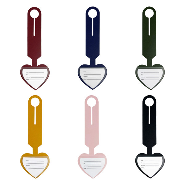 여행용 캐리어 가방 하트 네임텍 네이비