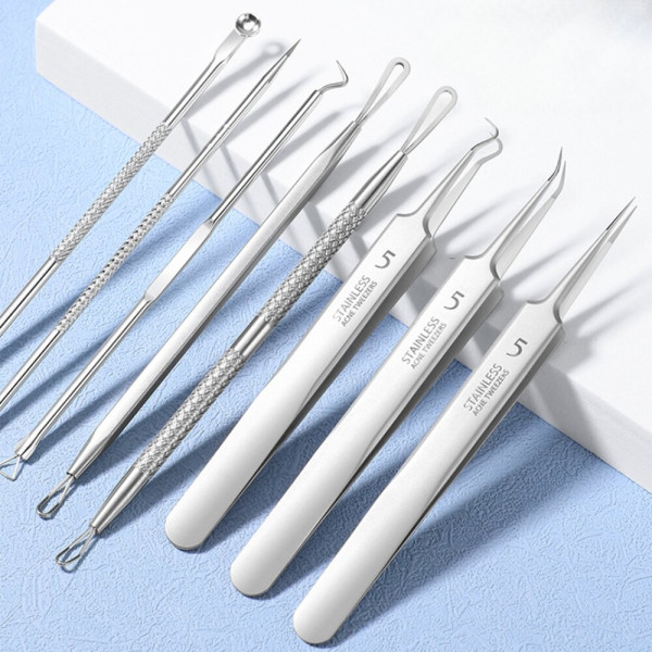 여드름짜는도구 화이트헤드제거 8종 코피지 압출기