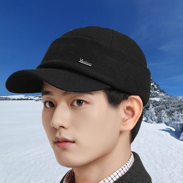 캡 모자 베이직한 디자인 밴드형 귀마개 밋밋하지 않은 디자인 데일리 모자 귀마개 사용가능