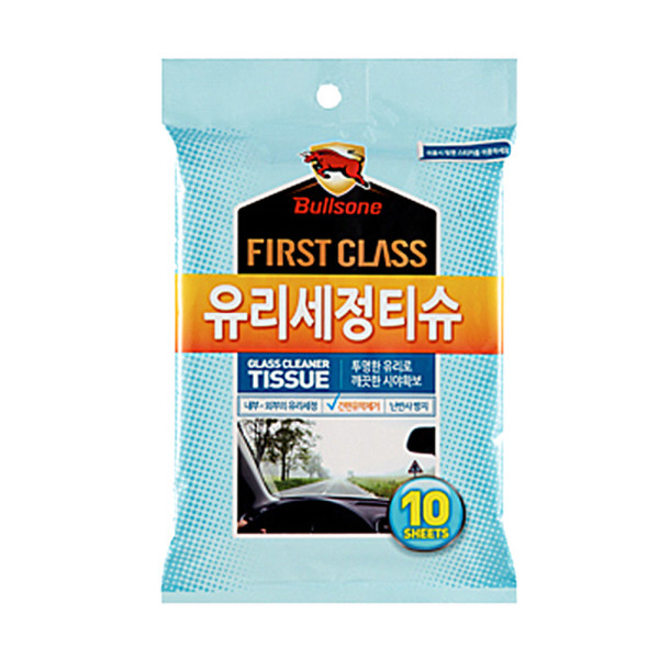 불스윈 유막제거 차량 유리세정티슈 10매
