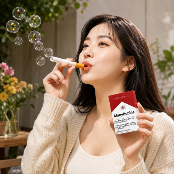 금연 비눗방울 SET FAKE 비누 방울 버블 시가렛 비흡연자 스트레스해소 장난감