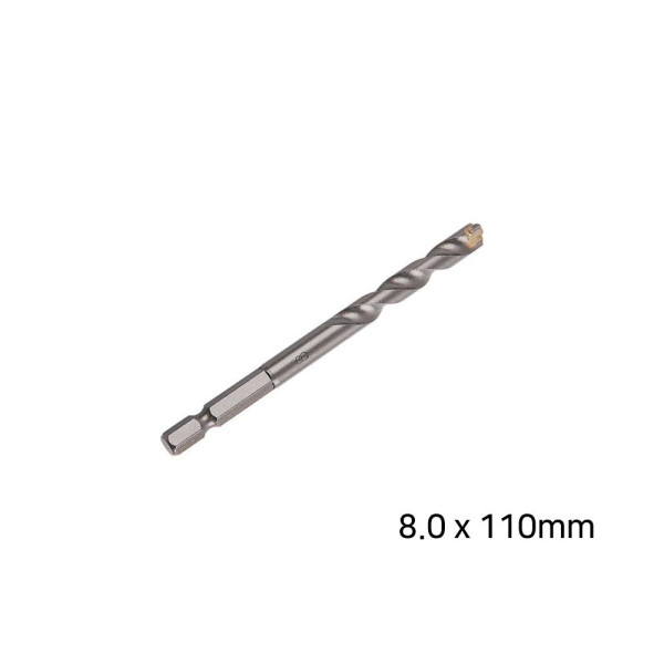 콘크리트용 육각 드릴비트 8.0 x 110mm