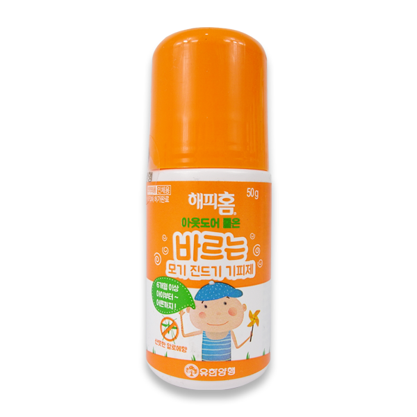 해피홈 아웃도어 롤온50g 바르는 모기기피제 모기퇴치 해충 진드기