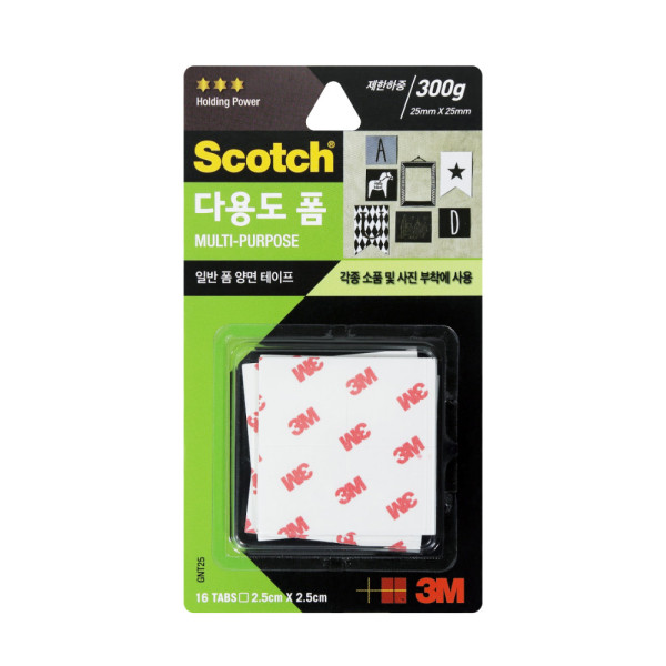 3M 폼 양면테이프 포스터용 GNT25 25x25mm