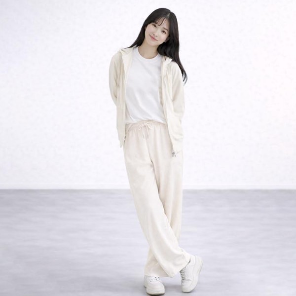 홈웨어 바지 부드러운 골지 원단 편안하고 포근한 착용감 여성 팬츠BM-336