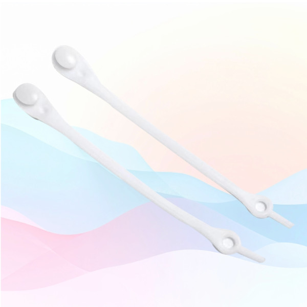 노매듭 실리콘 신발끈 12p 무지개 끈없는 매듭없는