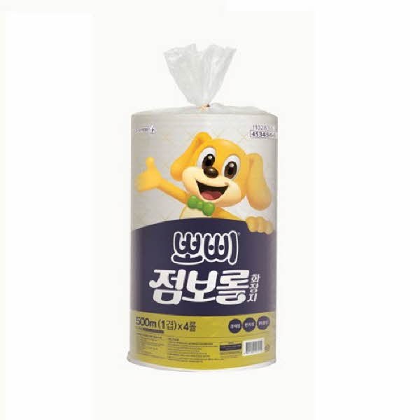 뽀삐 점보롤 1겹 500m 4롤