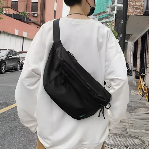 피럼프스 블랙 크로스백 남성 여성 데일리백 방수 숄더