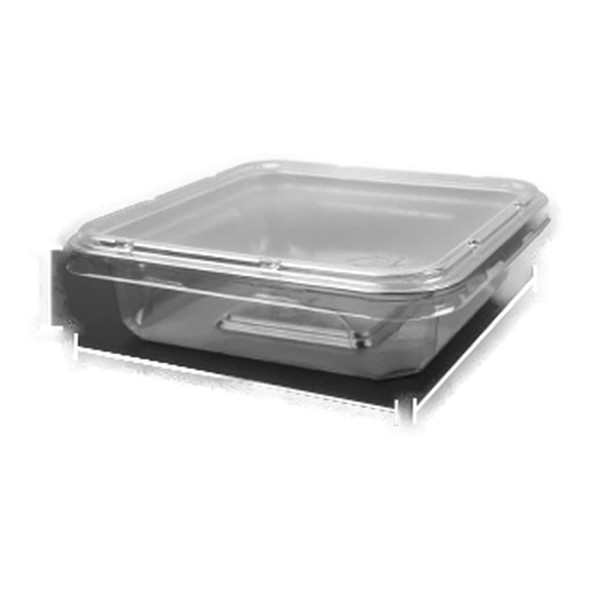투명 정사각 소분용기 1p (뚜껑포함) 500g