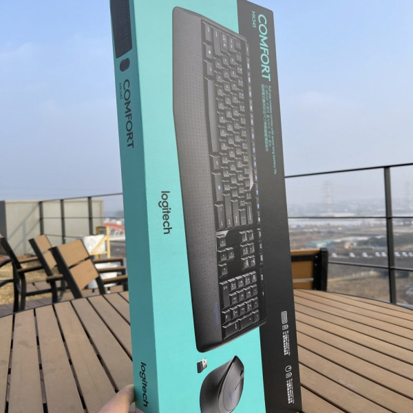로지텍 MK345 긴배터리 수명 풀사이즈 무선 콤보 블랙