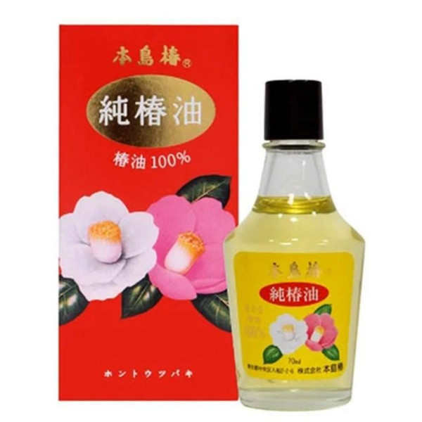 혼토 츠바키 동백 오일 100 프로 70ml 페이스 헤어 에센스 트리트먼트 마사지