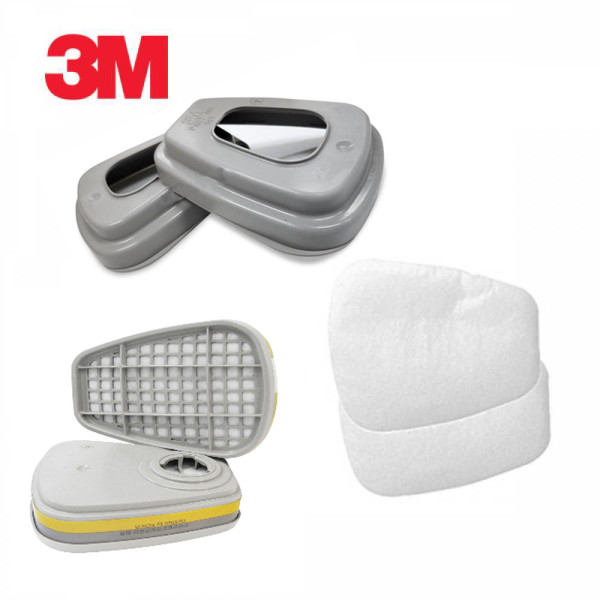 3M 6200 7502 방독 방진 필터 3종세트 6006+5N11+501