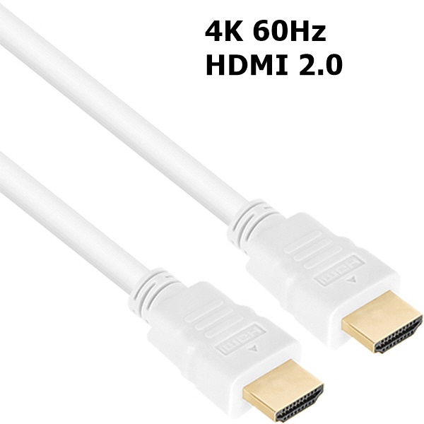 4K UHD HDMI2.0 케이블 5m 화이트