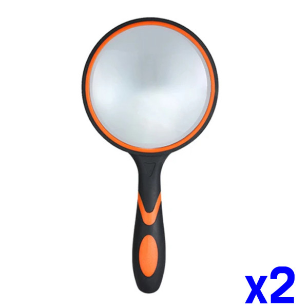 휴대용 손잡이 돋보기 100mm x2개