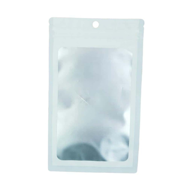 포장용 화이트 반투명 컬러 지퍼백 12cm X 20cm