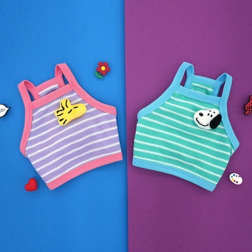 패리스독 피너츠미니돌크롭티셔츠 6장 한셋트 S1 M2 L2 XL1