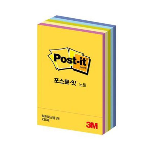 3M 포스트잇큐브노트파스텔CT-32(45장 5색상 51x76mm)