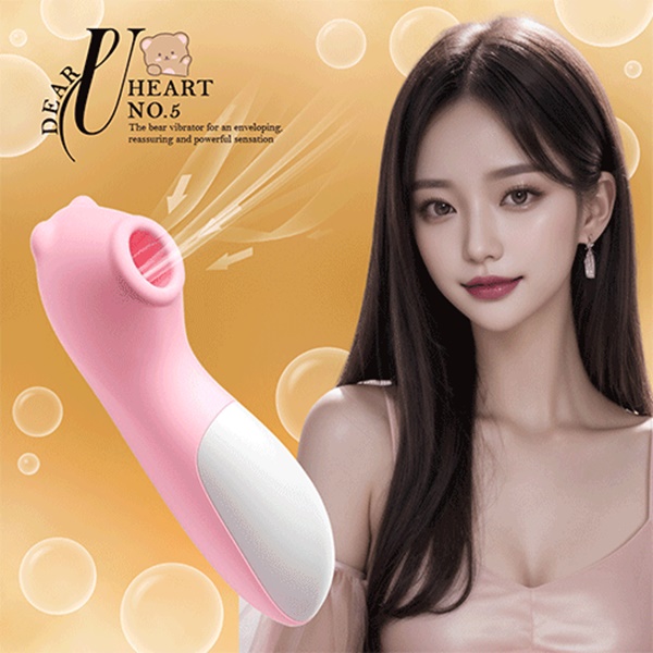 곰돌이 클리 흡입 진동 디어 유 하트 오르가즘 진동기 석션 바이브레터 마사지 성인용품