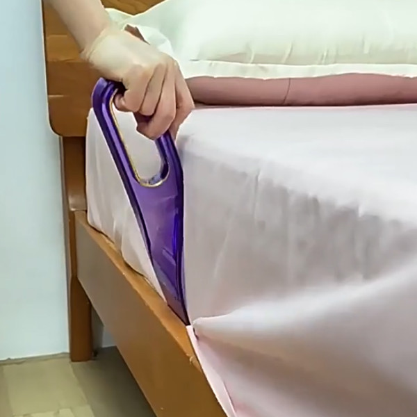 침대 매트리스 시트 침구 정리 주걱 리프터 퍼플
