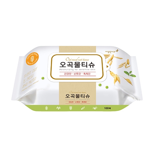 깨끗한나라)오곡물티슈(100매/캡형)
