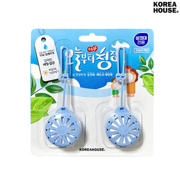 오늘부터 청정 싱크대 배수구 세정제 15g 2개입