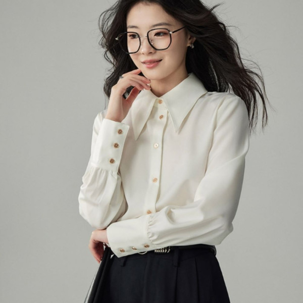 카이씨 여성셔츠 오버핏셔츠 셔츠블라우스 화이트셔츠 정장셔츠 여자셔츠 흰셔츠