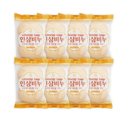 감동 인삼비누100g 2개입 8개 세수비누 미용비누 화장비누 목욕비누