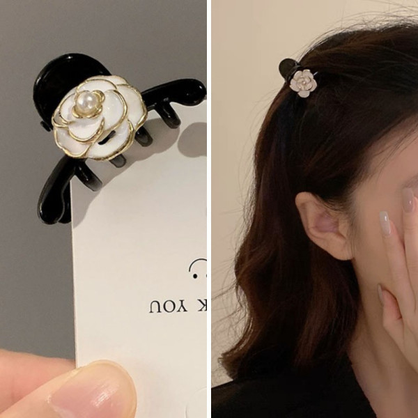 유럽 귀족 로즈 미니 헤어 집게 핀