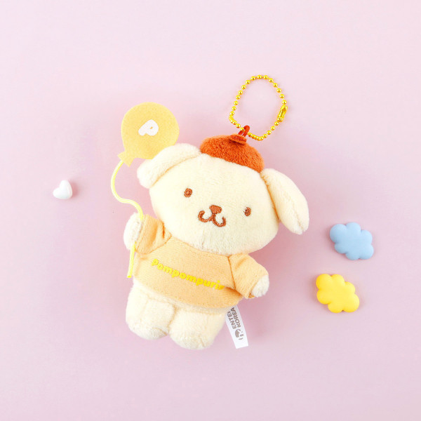 산리오 폼폼푸린 파티 가방고리 8cm