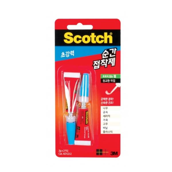 3M 초강력순간접착제(젤)(2gx2)