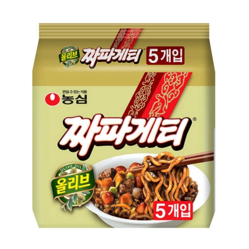 농심 짜파게티멀티140g 5 봉지라면