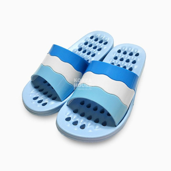 KT 세라 욕실화 욕실 화장실 슬리퍼 물결 블루 욕실화