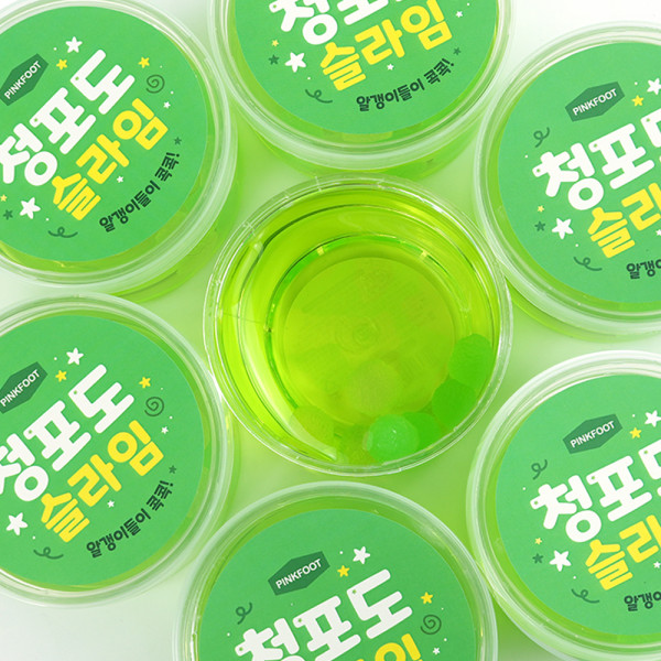 청포도 슬라임 KC인증 액체괴물 촉감놀이 (4000X3개)