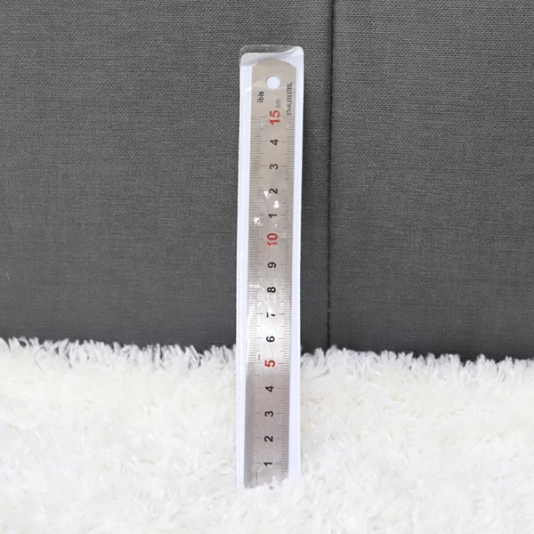 스테인리스스틸직자15cm