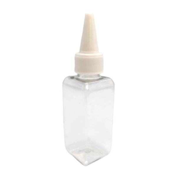 뾰족캡 소분공병 사각 50ml 화이트