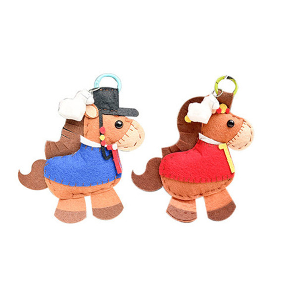 (TD) 한복 입은 말 펠트 키링 만들기
