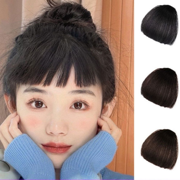 일자 앞머리 부분 가발 라이트브라운