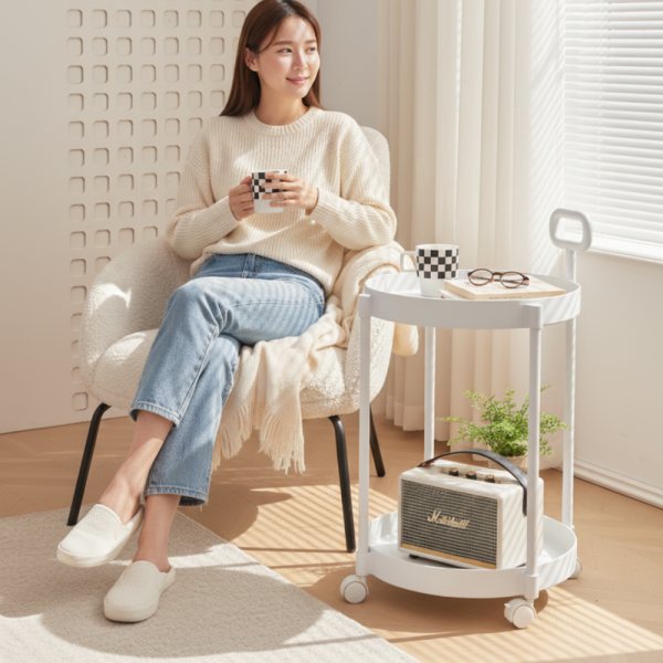 이동식 멀티 사이드 테이블 다용도 선반 수납 정리 보관 가정 사무실 카페 업소 가게 매장