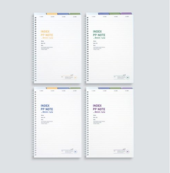 TOBE 5500 PP상단인덱스노트 색샹랜덤