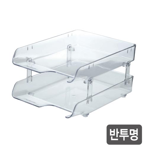 카파)2단 크리스탈 서류받침(투명/K20102)